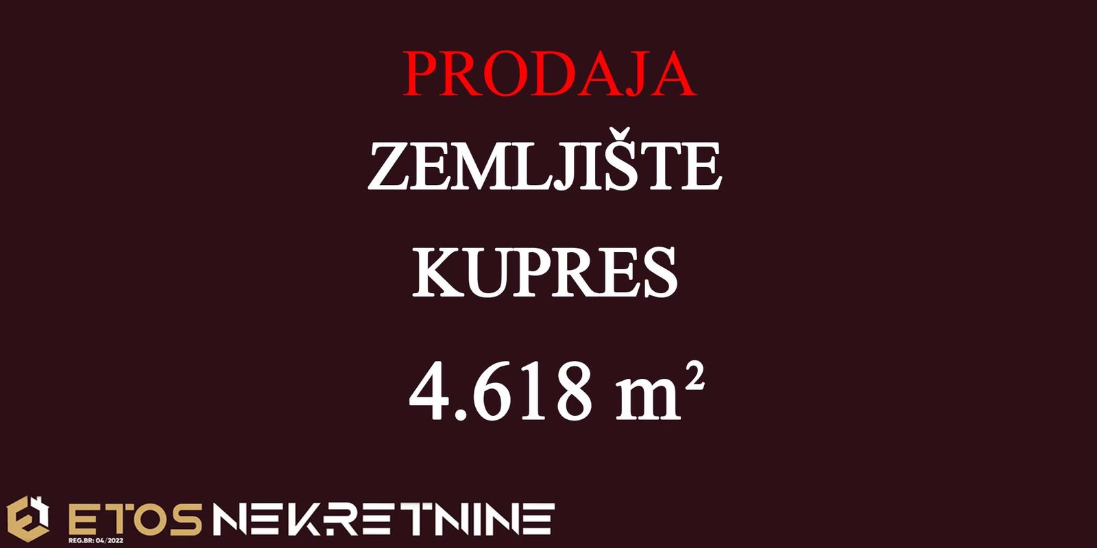 Etos Nekretnine, prodaja, zemljište Kupres, Vitez, Travnik, Novi Travnik